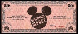 Disney Dollars Operatiom Mouse