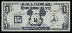 Disney Dollars Recreation Coupon